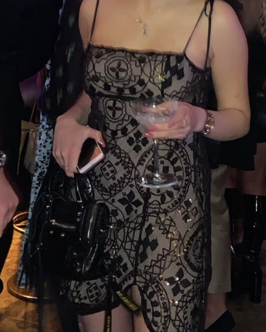 Free People Black Sequin Mini - Image 2