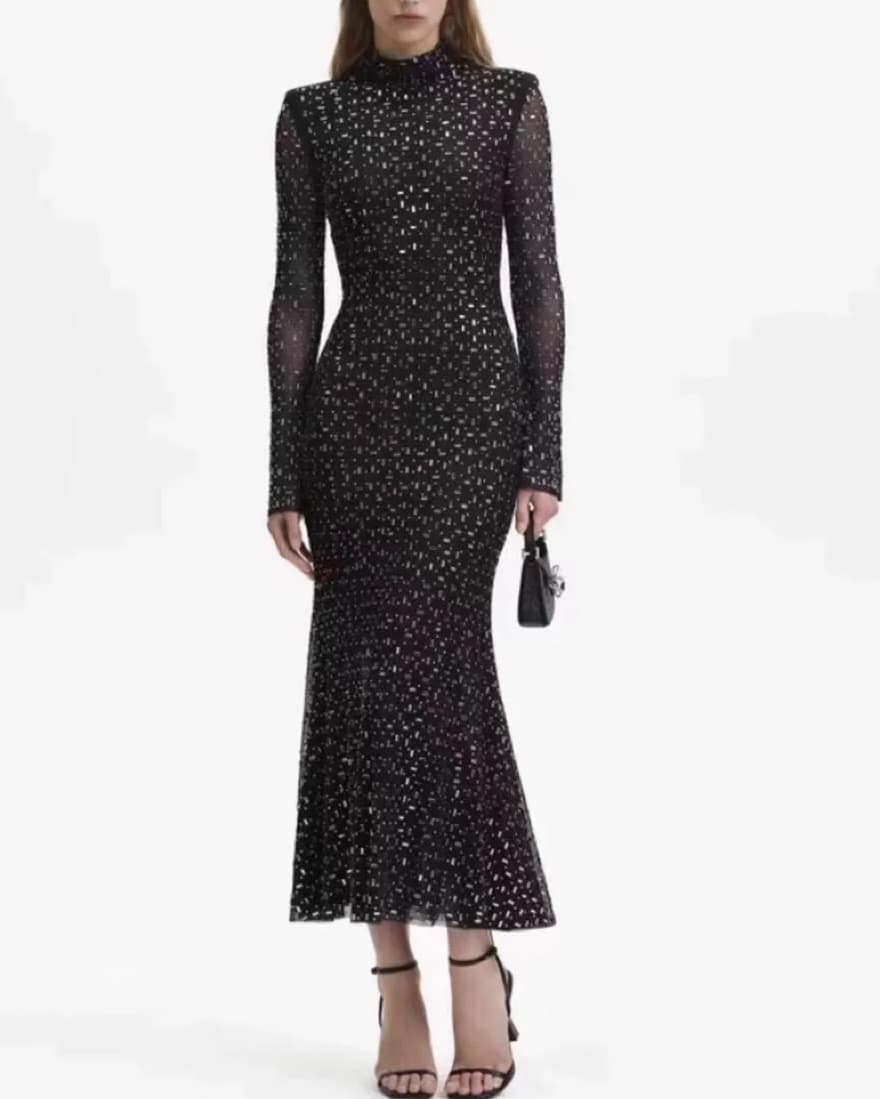 Self Portrait Sequin Dress - Image 4