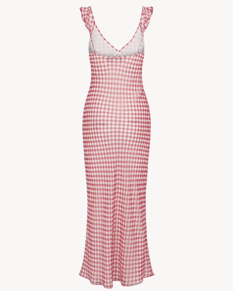 Gingham Silk Dress Realisation Par - Image 6