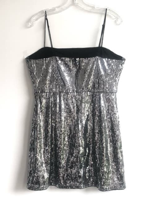 Urban Outfitters silver sequin Dress - Image 5