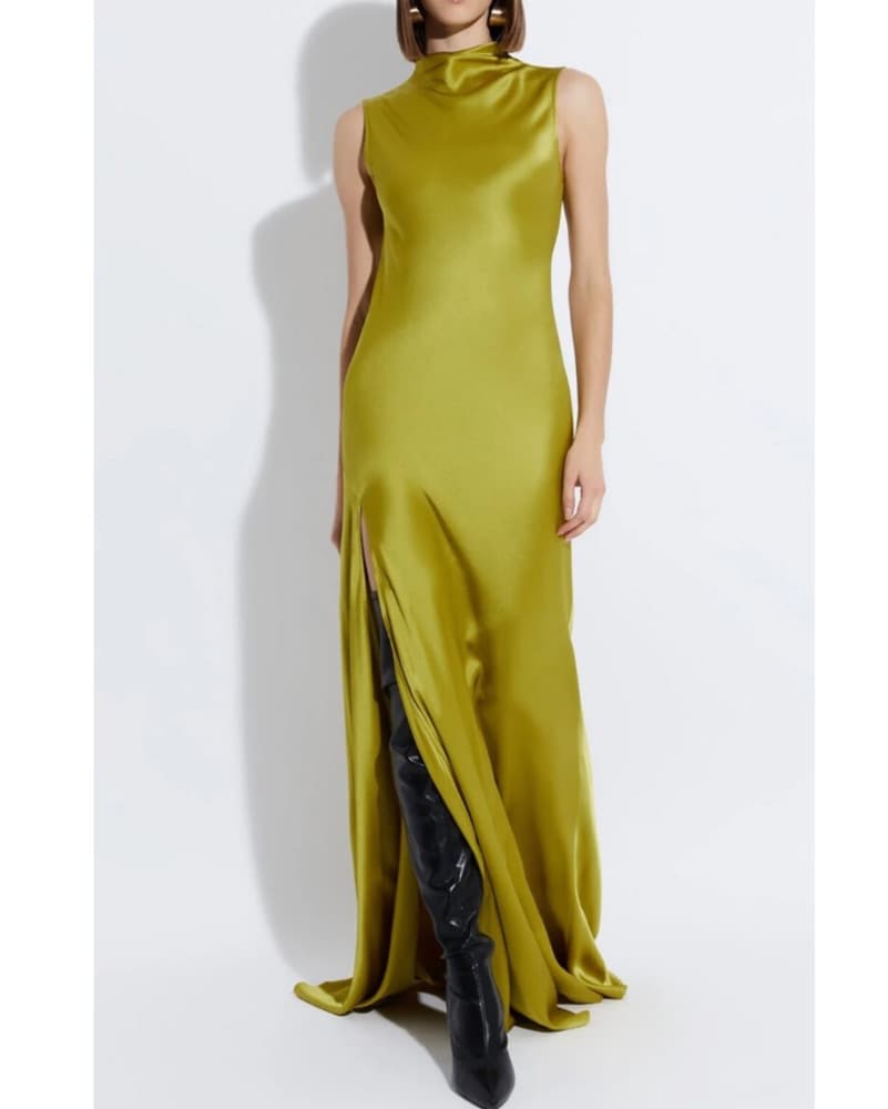 LAPOINTE Sleeveless Satin Gown - Image 3
