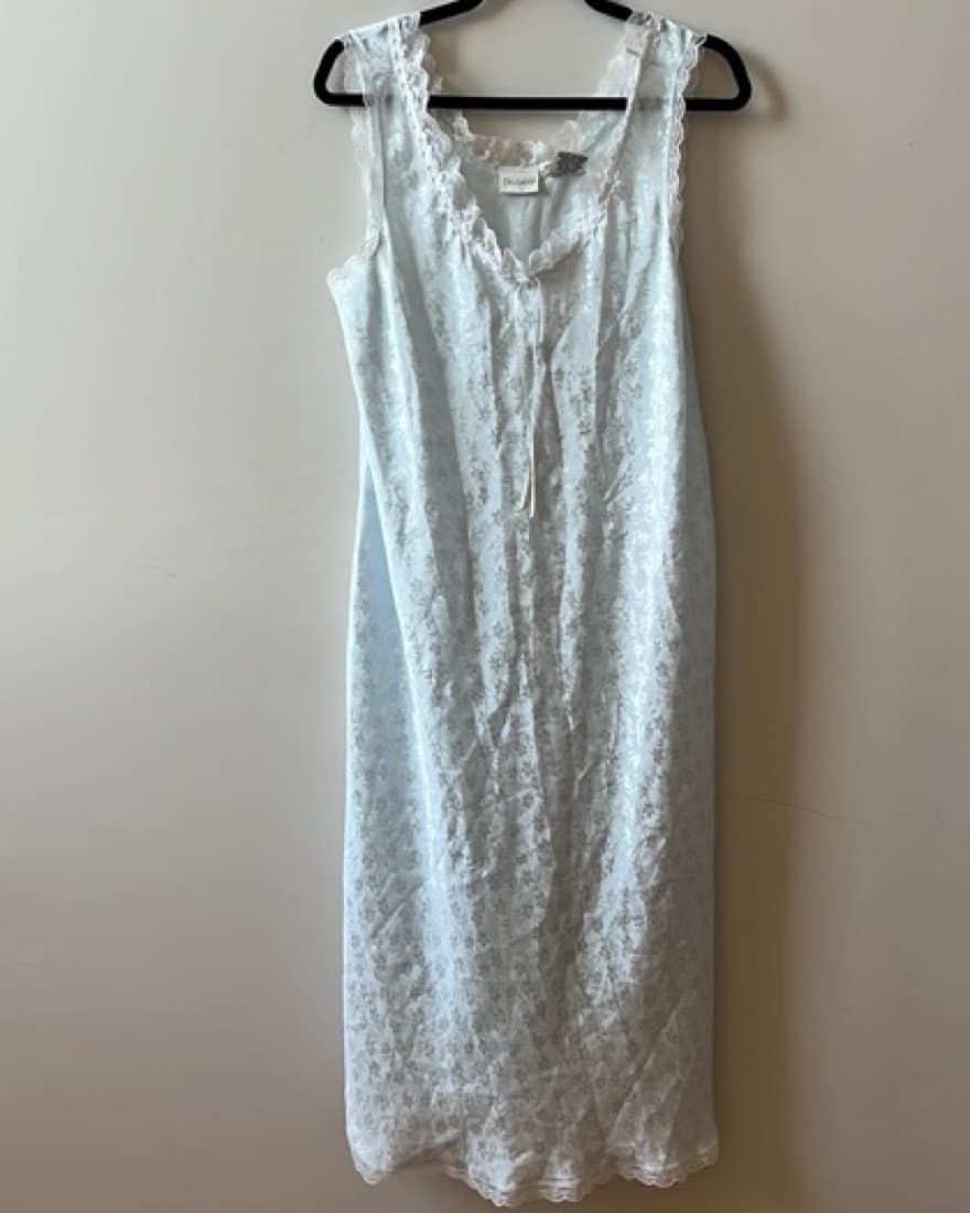 Vintage Baby Blue Long Nightie - Image 1