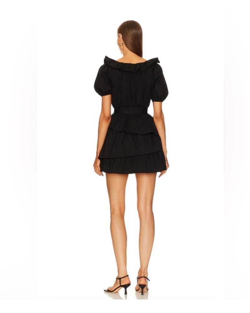 Tularosa Black Mini Dress - Image 2