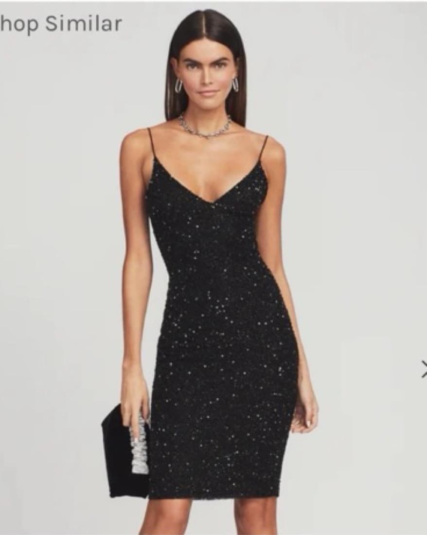 Retrofete black sequin Dress  - Image 1