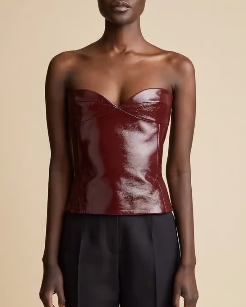 Khaite Burgundy Patent Set - Image 2