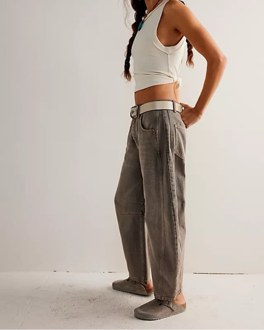 Free People Barrel Jeans - Image 3
