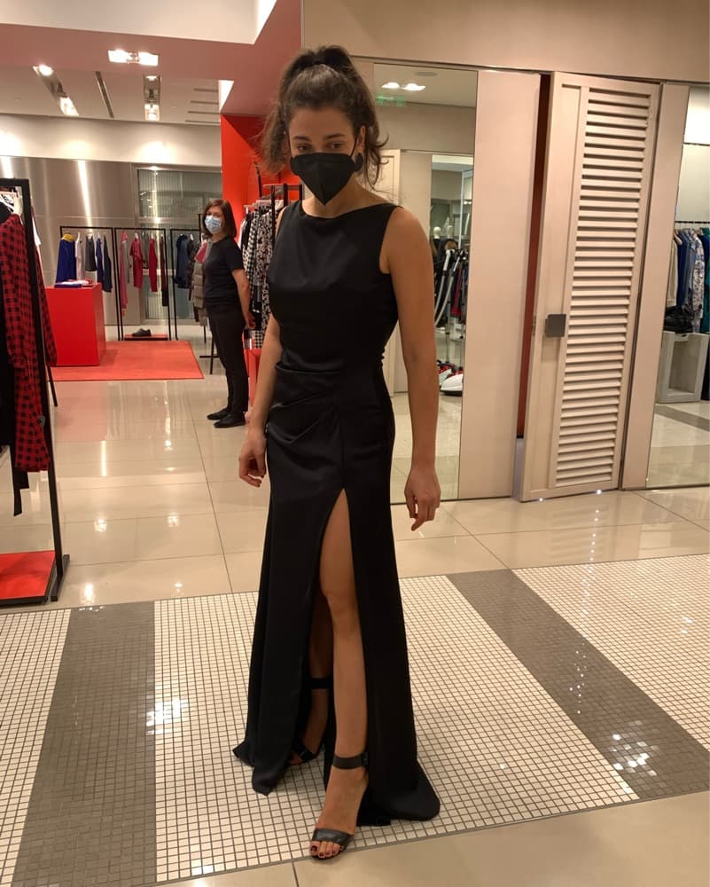Kathy Heyndels Designer Black Tie Dress - Image 4