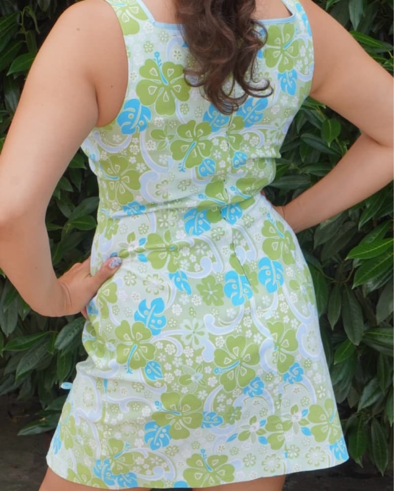 Vintage Vibrant Floral Shift Dress - Image 2