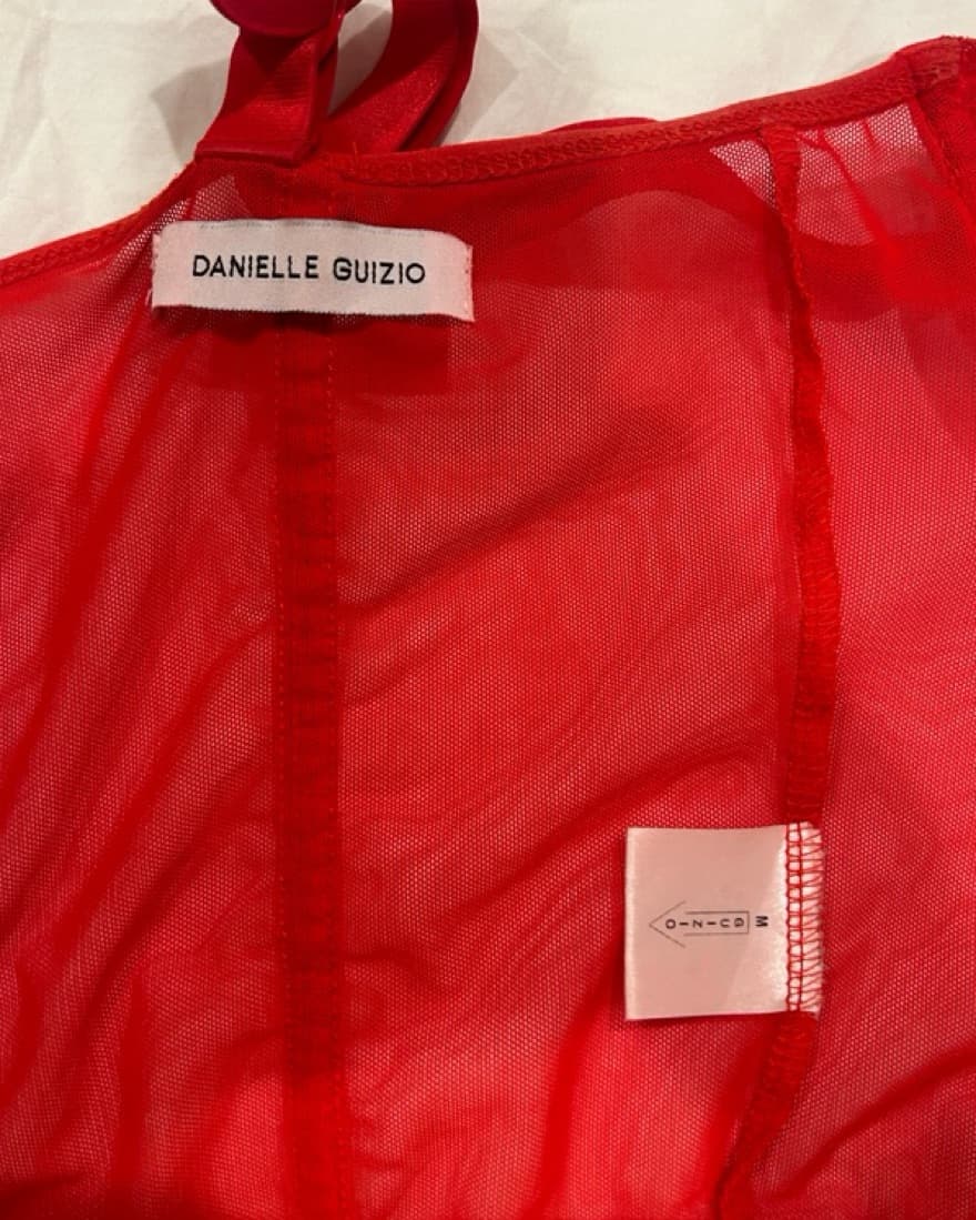 Danielle Guzio Red Corset Top  - Image 2