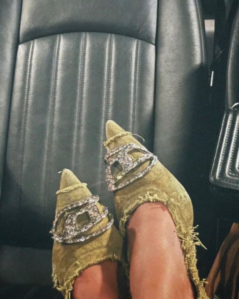 Diesel Crystal Embellished Heel Pumps - Image 3
