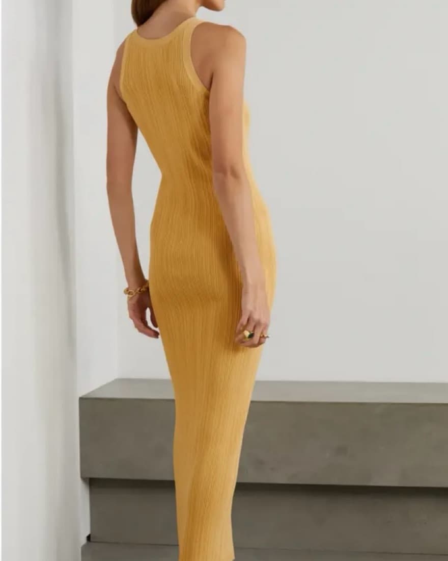 Toteme Espera Ribbed-Knit Maxi dress - Image 3
