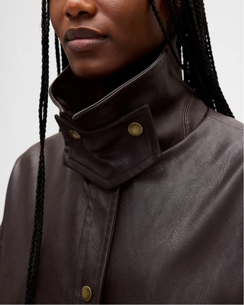 Sleek Leather Jacket - Image 2