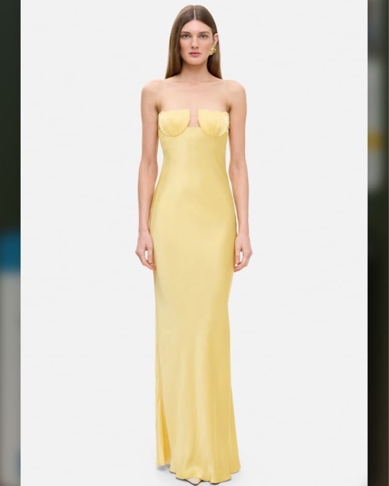 ANNA OCTOBER TULIP Gown Butter Yellow - Image 6