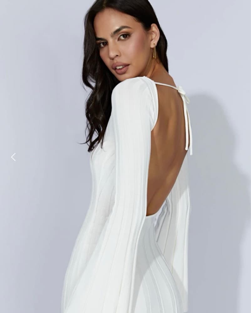 Meshki Juniper Flare Sleeve Midi Dress  - Image 3