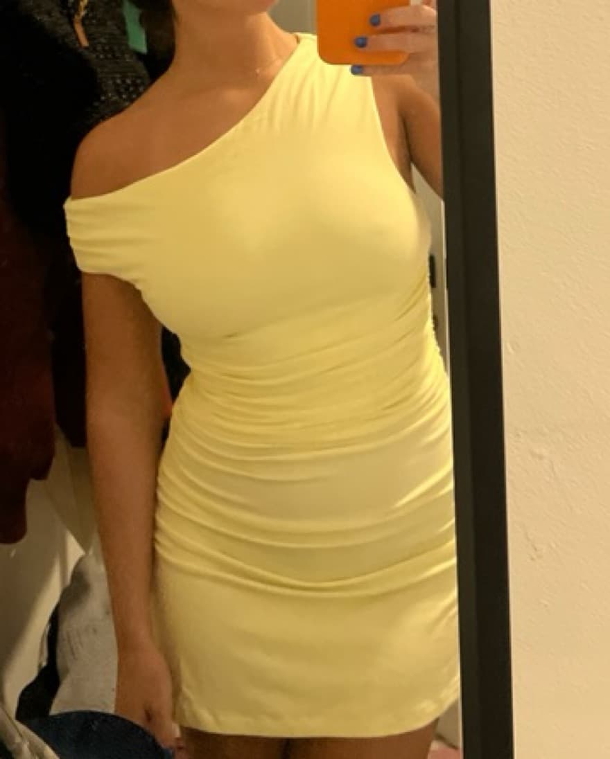 Yellow mini dress - Image 3