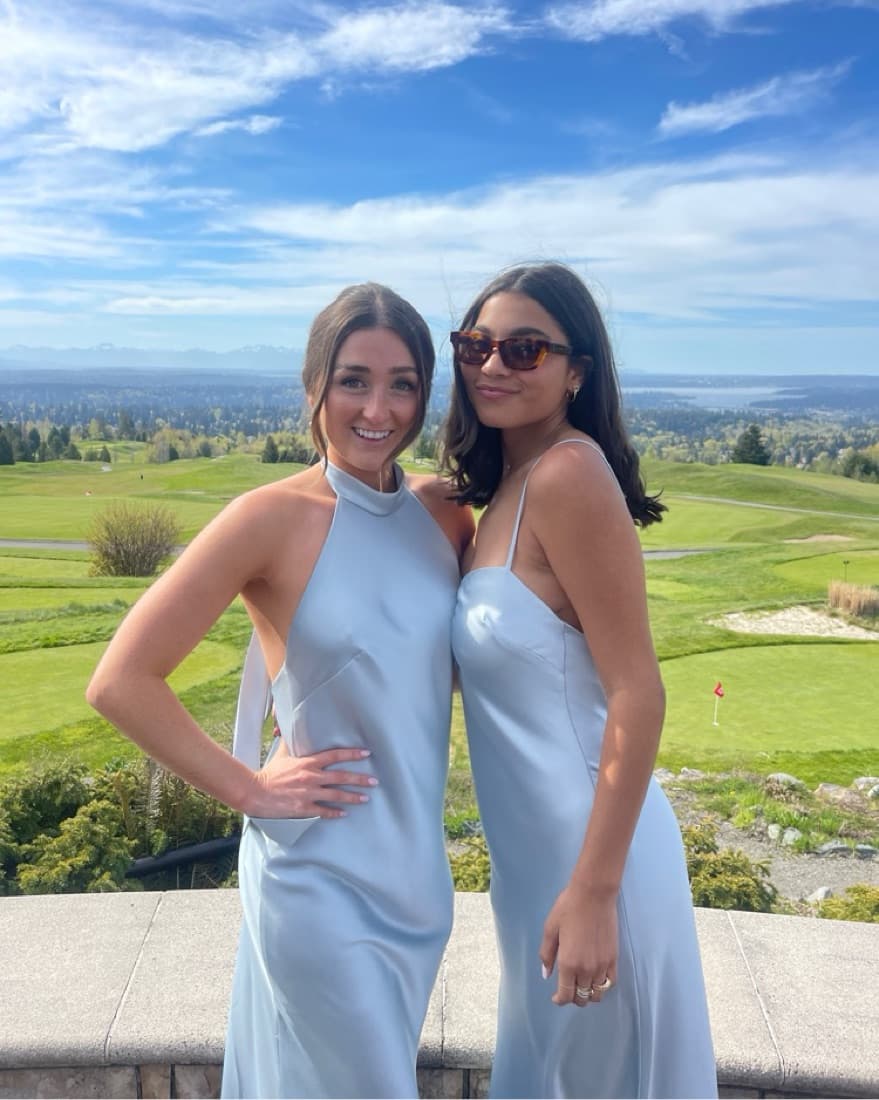 Blue Silk Dress - Image 2