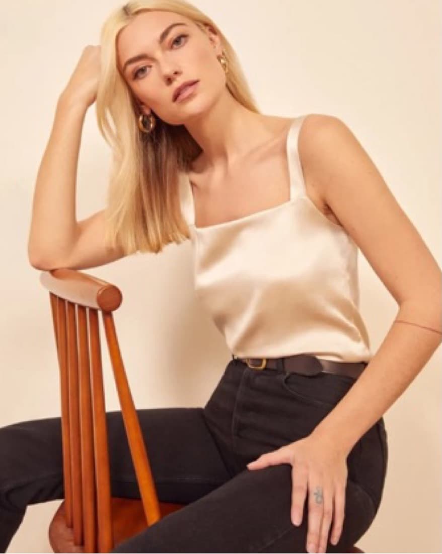 Reformation Juliana Top - Ivory - Image 1