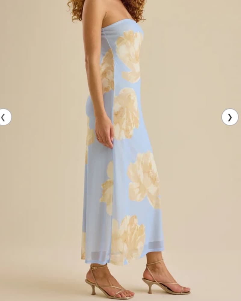 Elegant Floral Midi Dress - Image 2