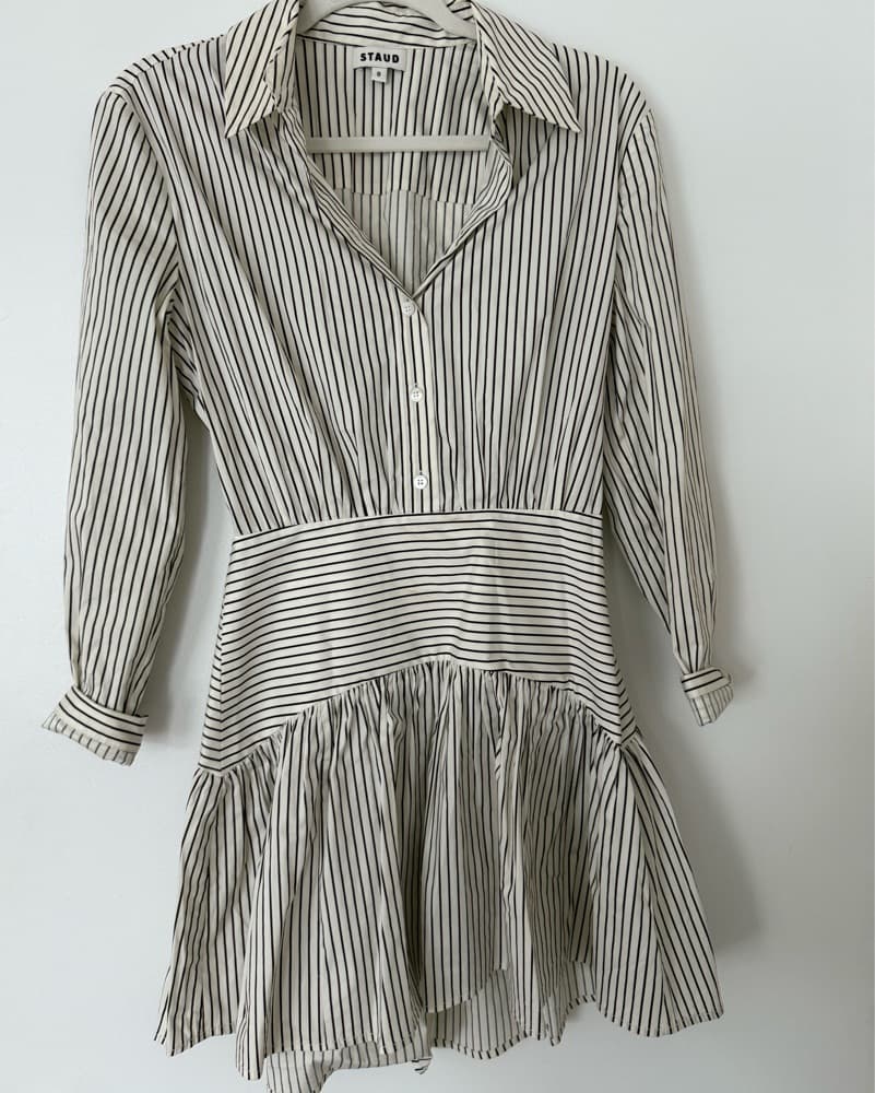 Striped Staud Long-sleeve Dress - Image 2