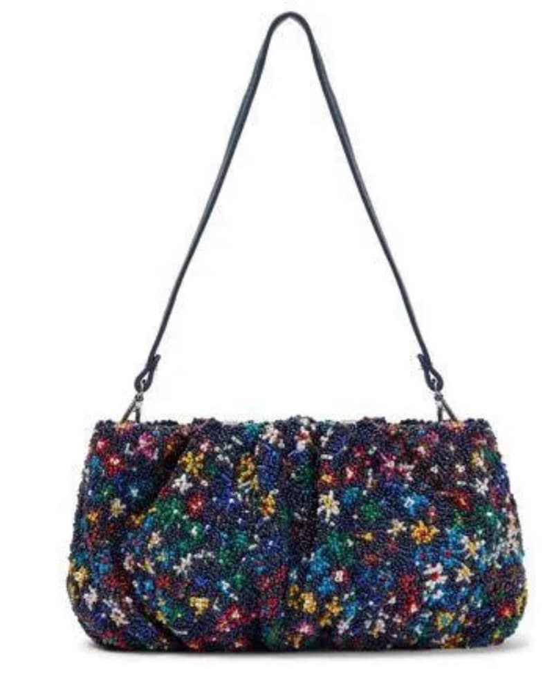 Staud Beaded Bag - Rainbow Flower Market - Image 1