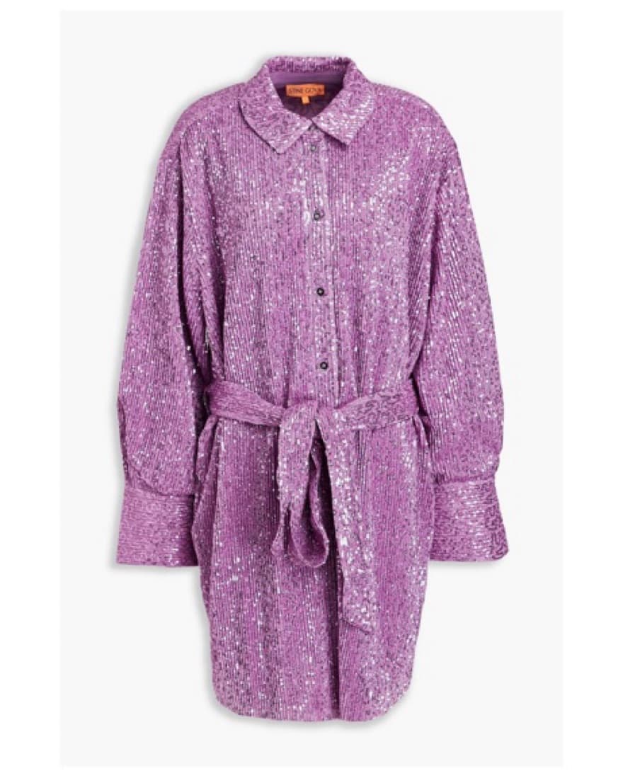 Stine Goya Sequin Shirt Dress  - Image 2