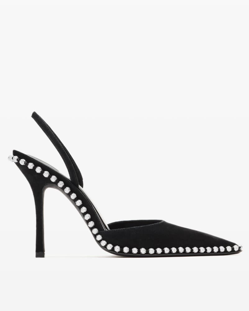 Alexander Wang Satin Slingback Heels - Image 1
