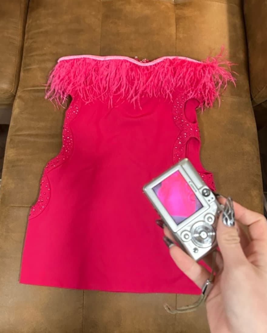 Danielle Guizio Pink Cutout Dress - Image 2