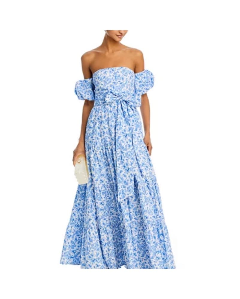 Breezy Floral Off-the-Shoulder Maxi Dress - Image 2