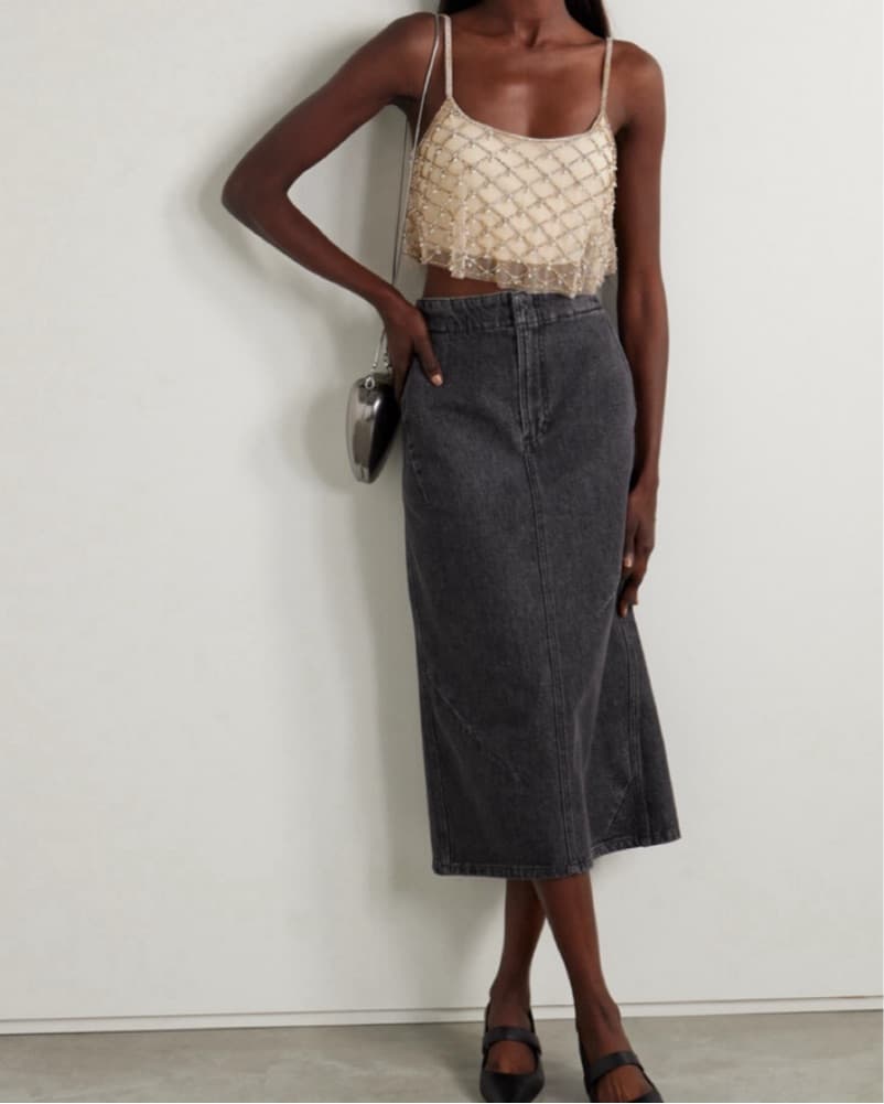 LoveShackFancy Marcia Crop Top - Image 2
