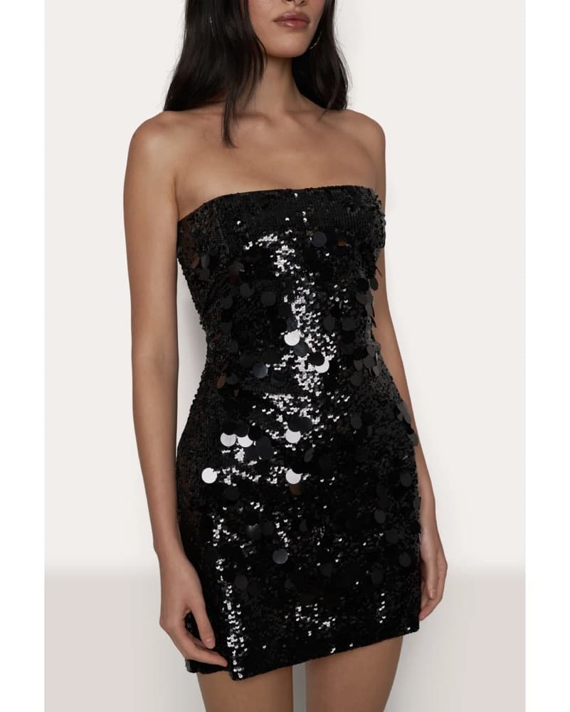 Guizio Black Sequin Dress  - Image 3