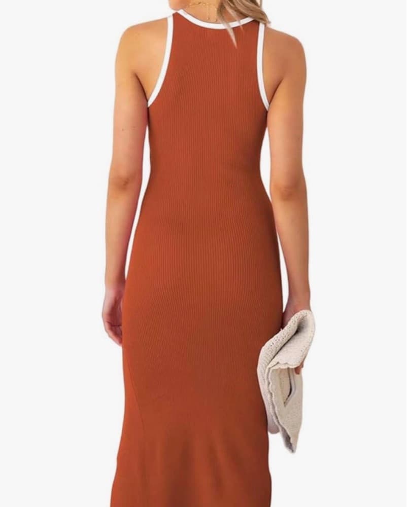 Ribbed Cut Out Midi Dress - Image 2
