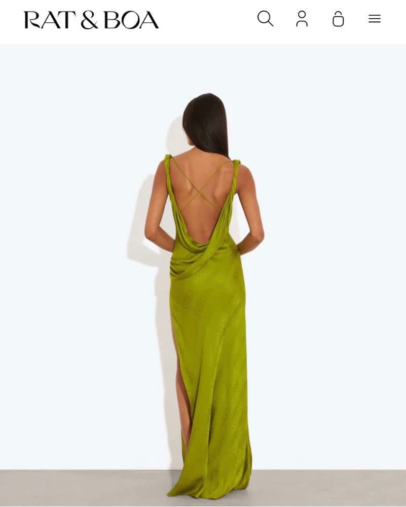 RAT AND BOA GREEN DRESS - Image 1