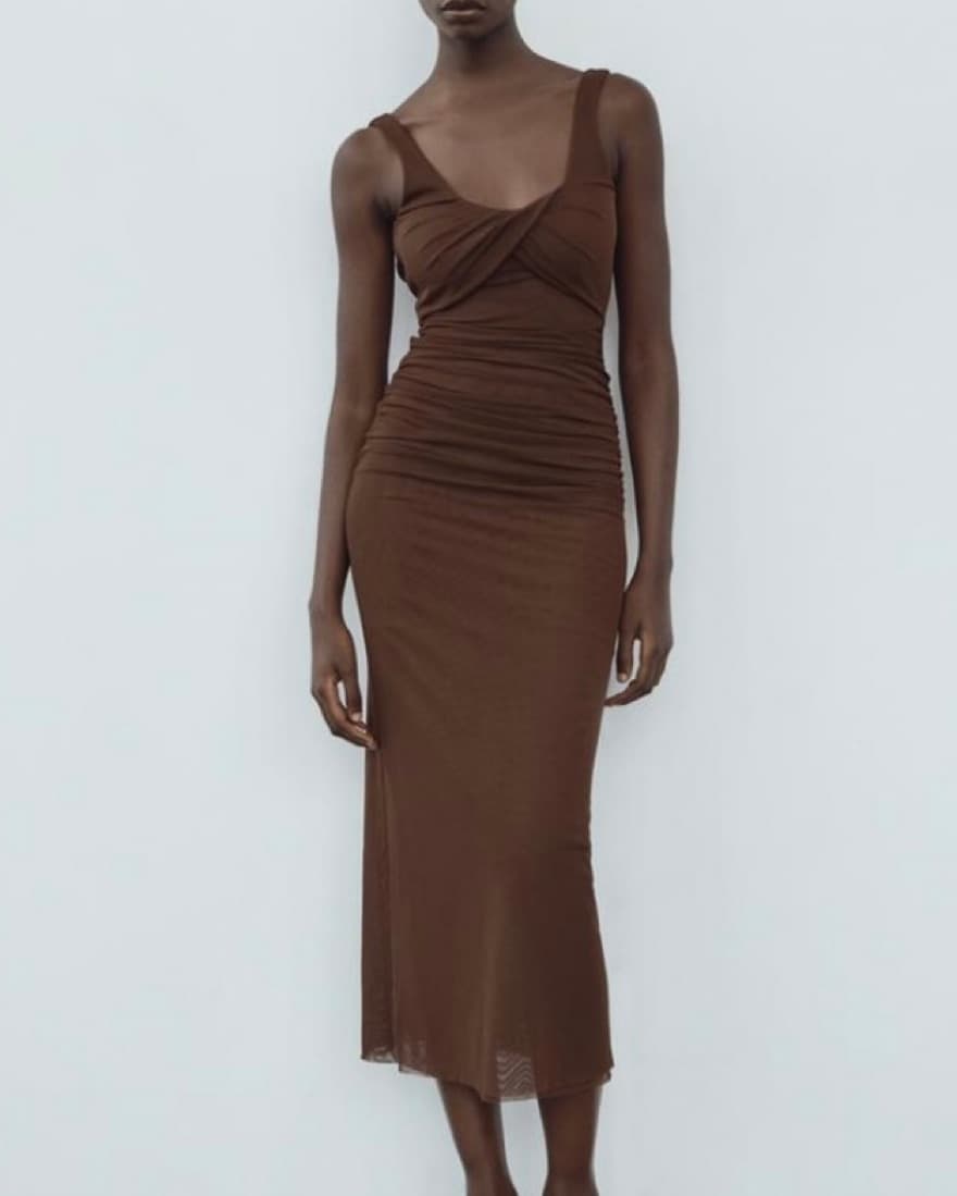 Zara Tulle Midi Dress - Image 1