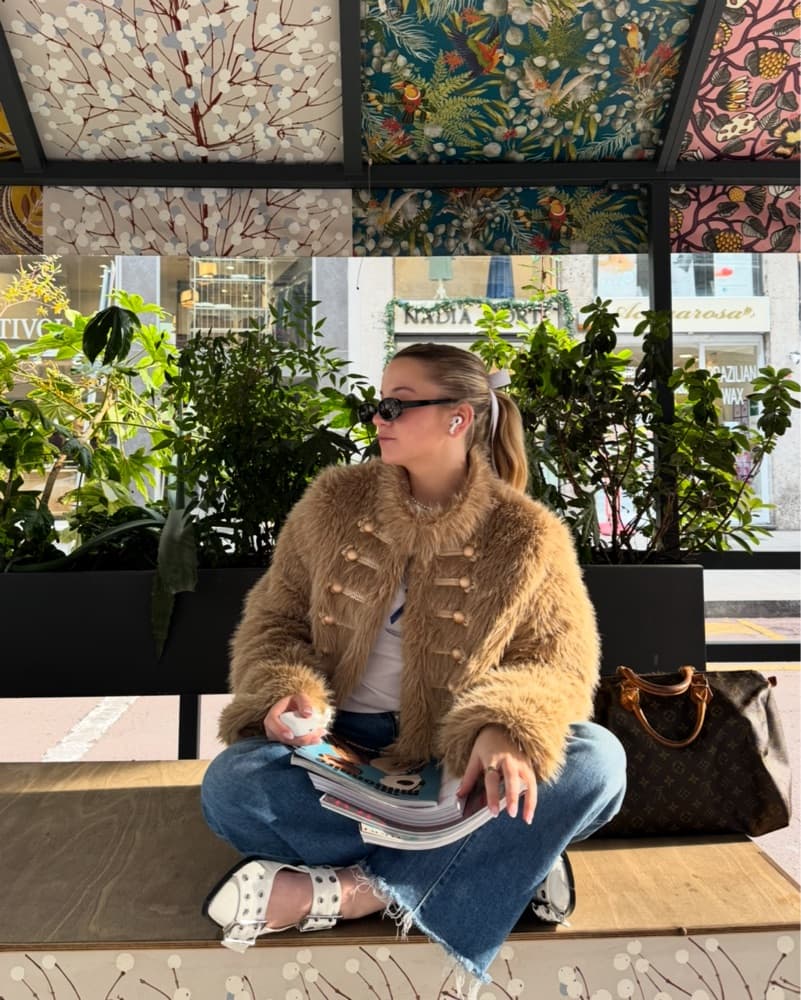 Faux Fur Jacket  - Image 1