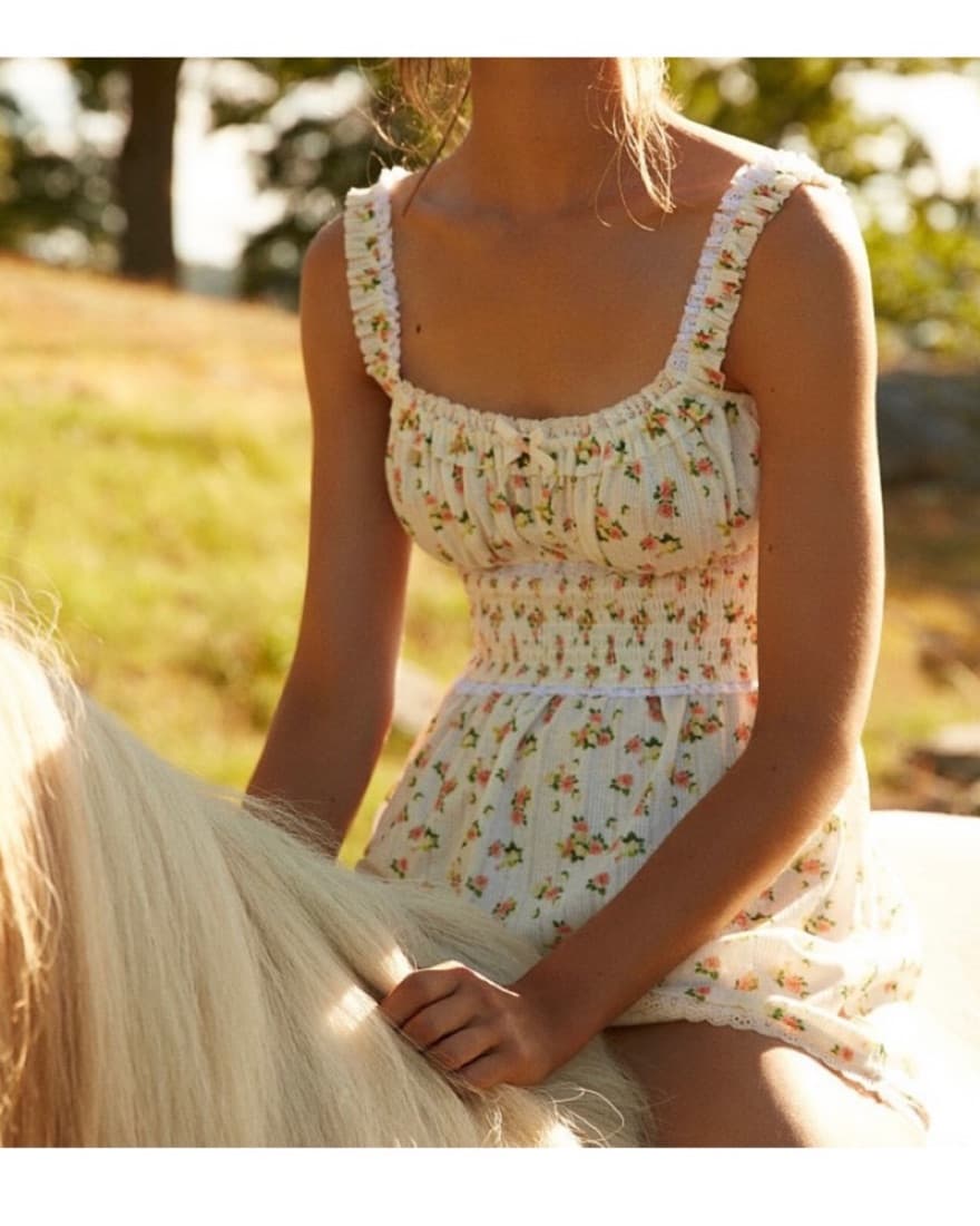 For Love and Lemons Lola Pointelle Dress - Image 1