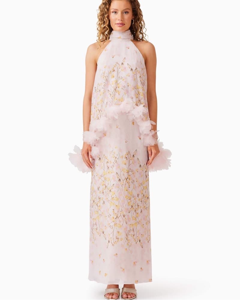 Eliatt Tulsia Floral Cape Dress - Image 5