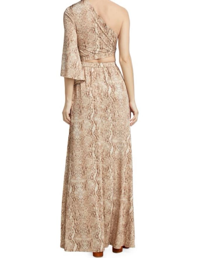 Snakeskin One Shoulder Dress - Image 2