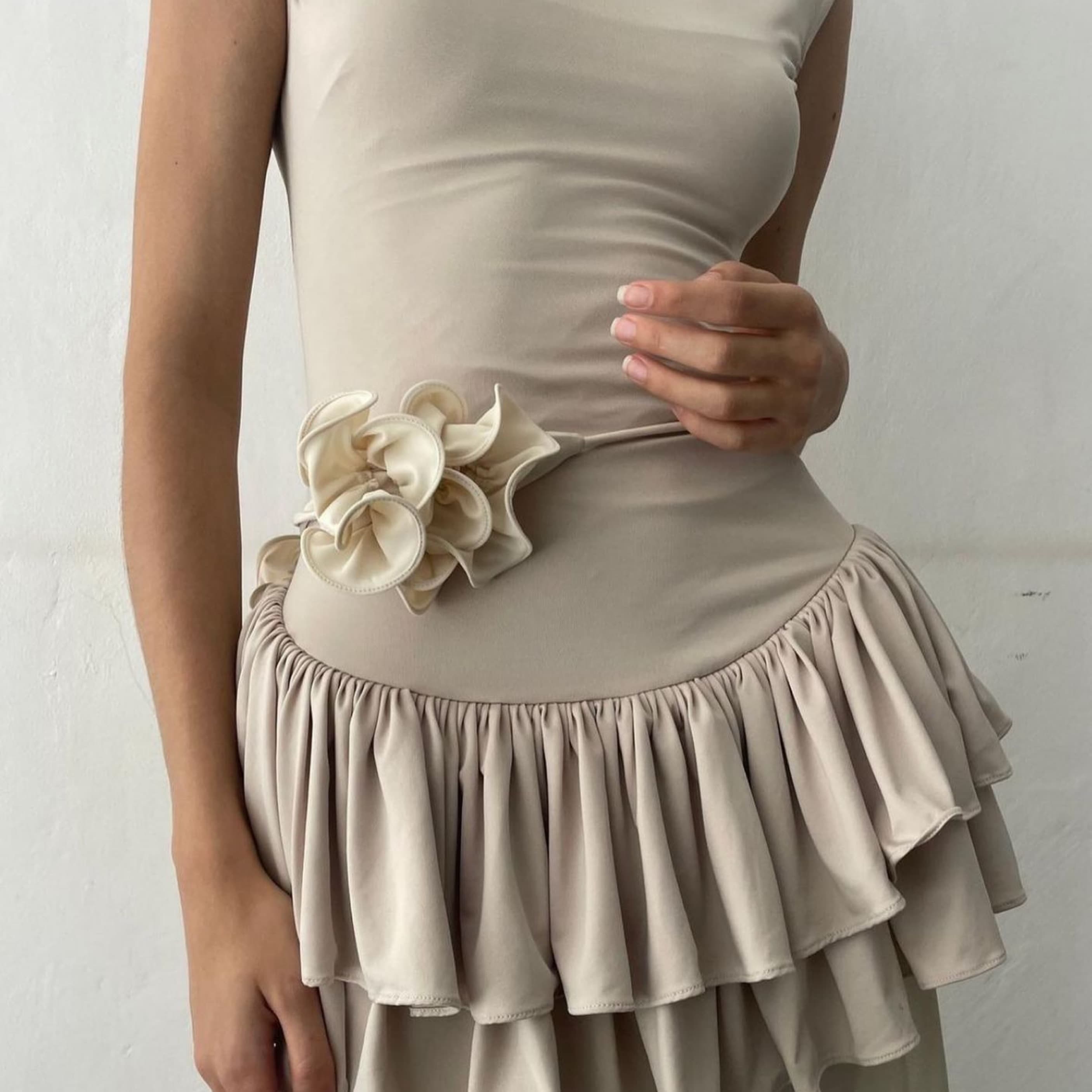Belle The Label Ballerina Dress-cream - Image 3