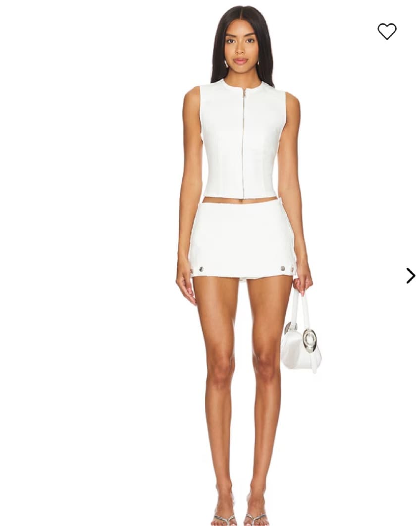 Ally Denim Vest & Alix Denim Skirt Set  - Image 1