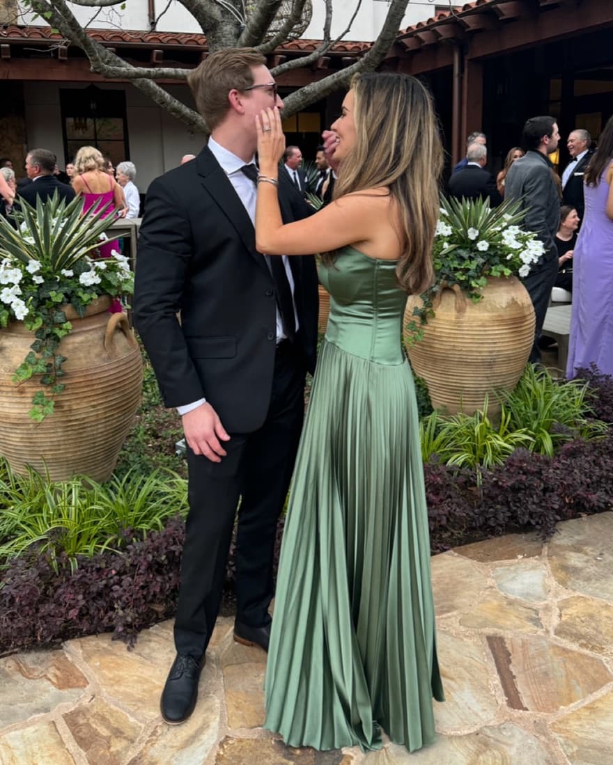 A&F Giselle Strapless Drop-Waist Gown - Image 2