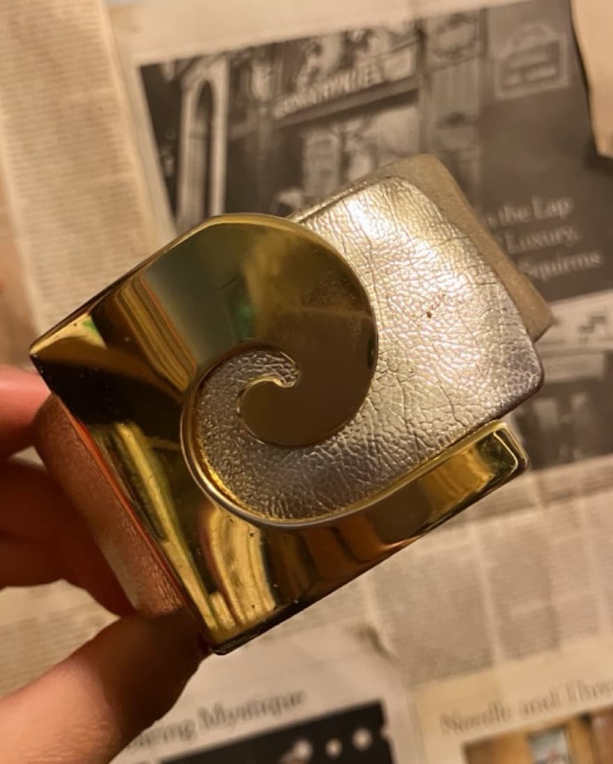 Pierre Cardin Rare Vintage Gold Belt  - Image 1