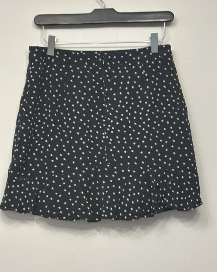 Madewell Mini Skirt With Stars 100% Silk - Image 4