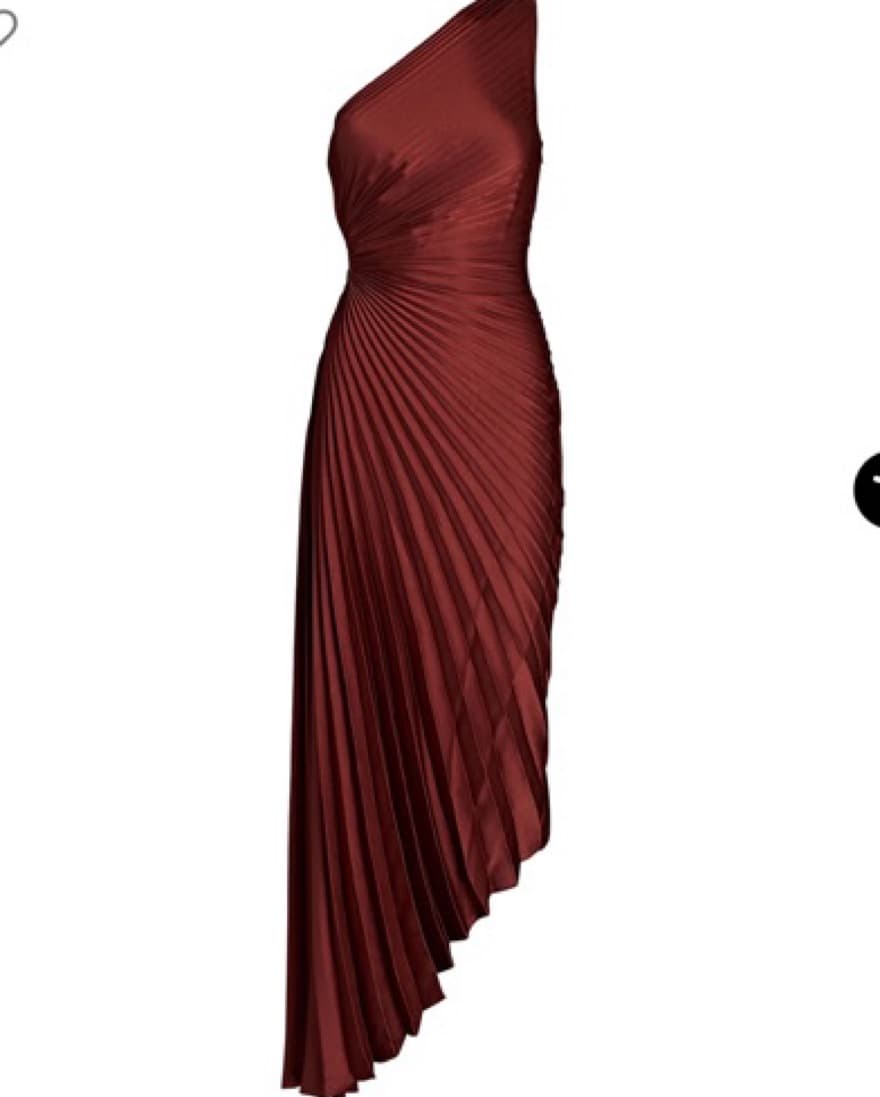 A.L.C. Delfina One-Shoulder Plissé Maxi - Image 2