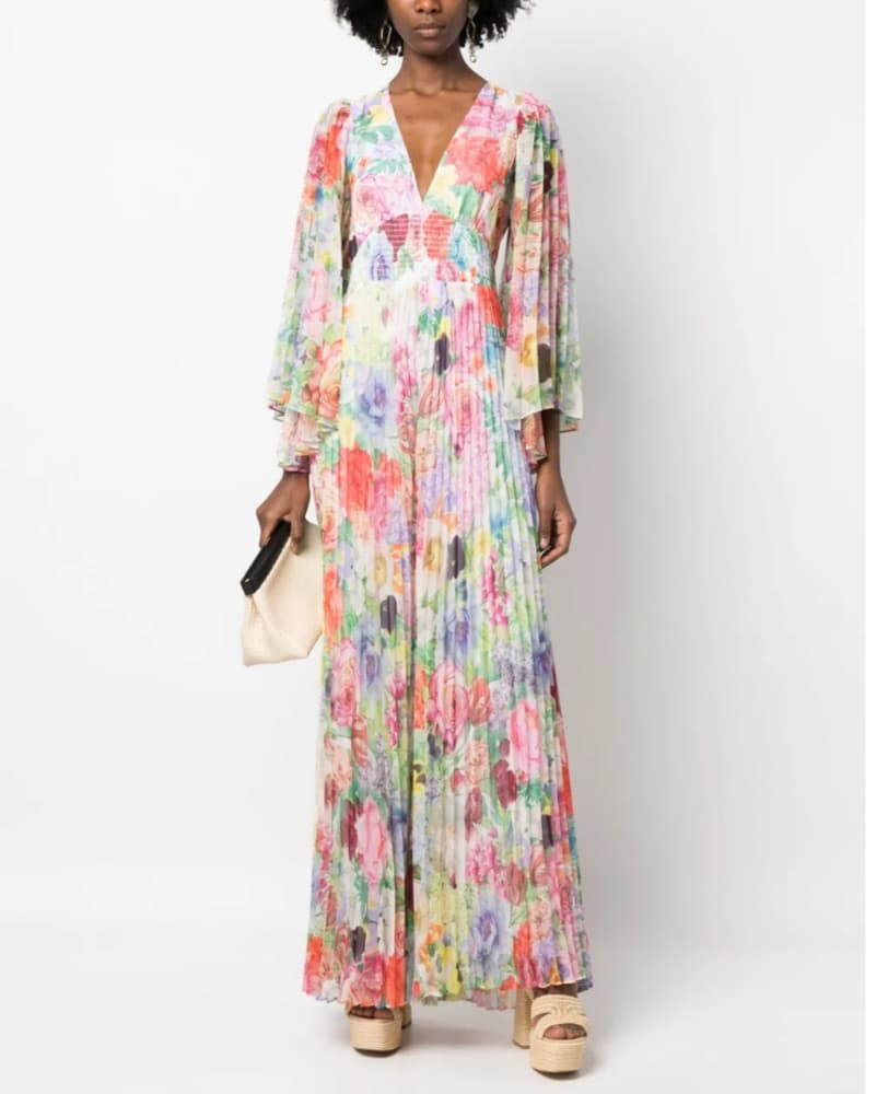 Alice + Olivia - Pleated Jumpsuit Garden - Image 1
