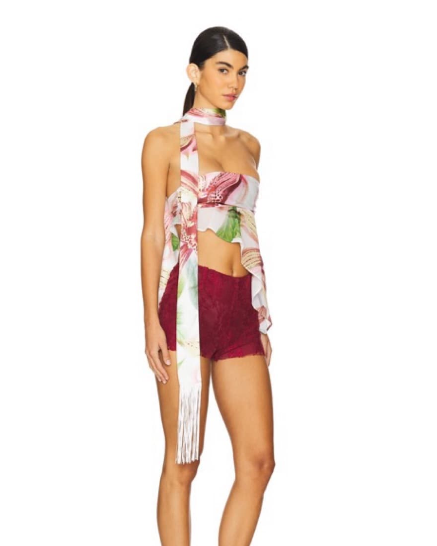 Jaded London Top With Scarf - Image 3