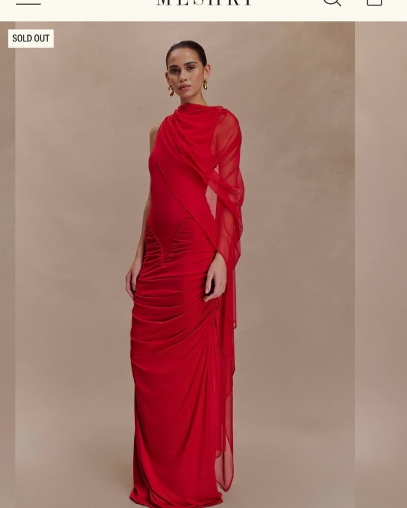 Red Meshki Amandine Dress (XS) - Image 3