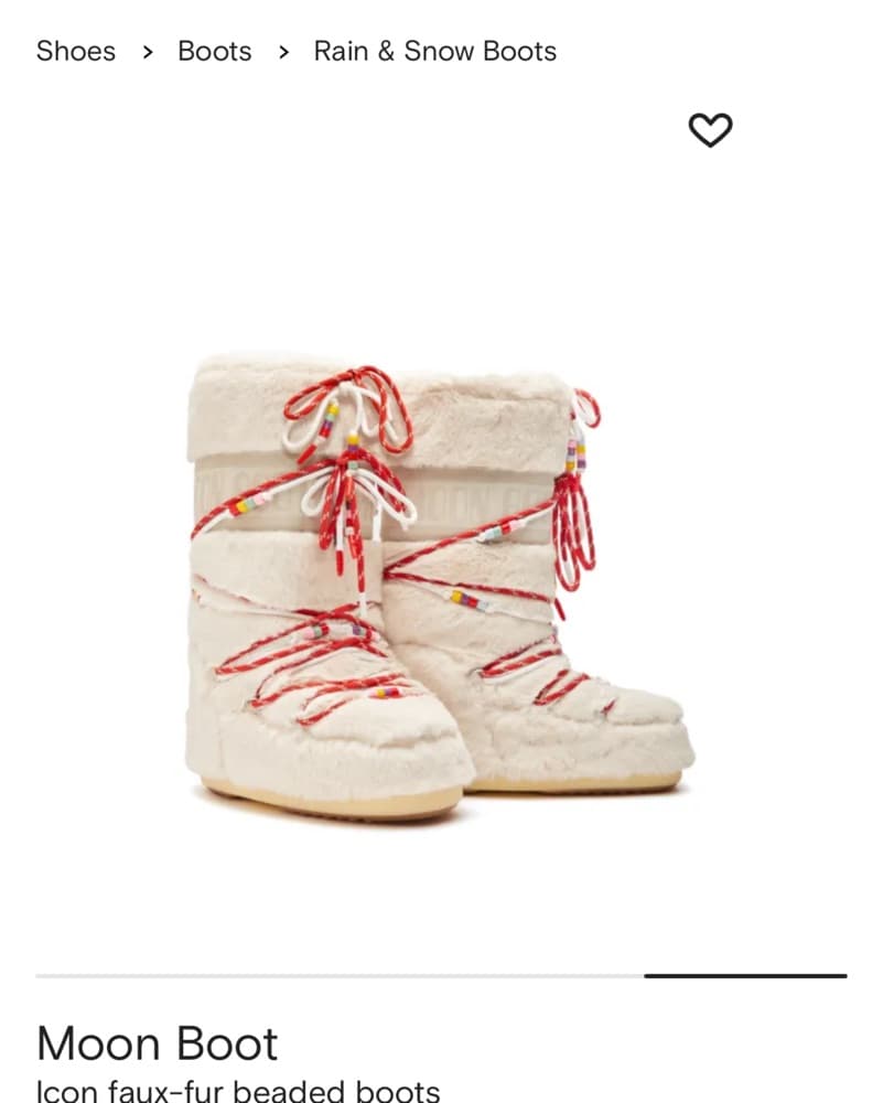 Moon Boots Faux Fur Size 8-9.5 - Image 1