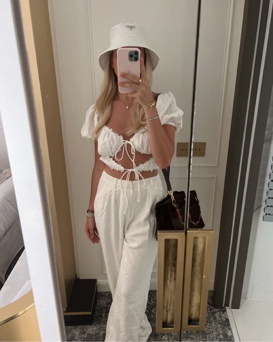 Two Piece White Set  - Image 2