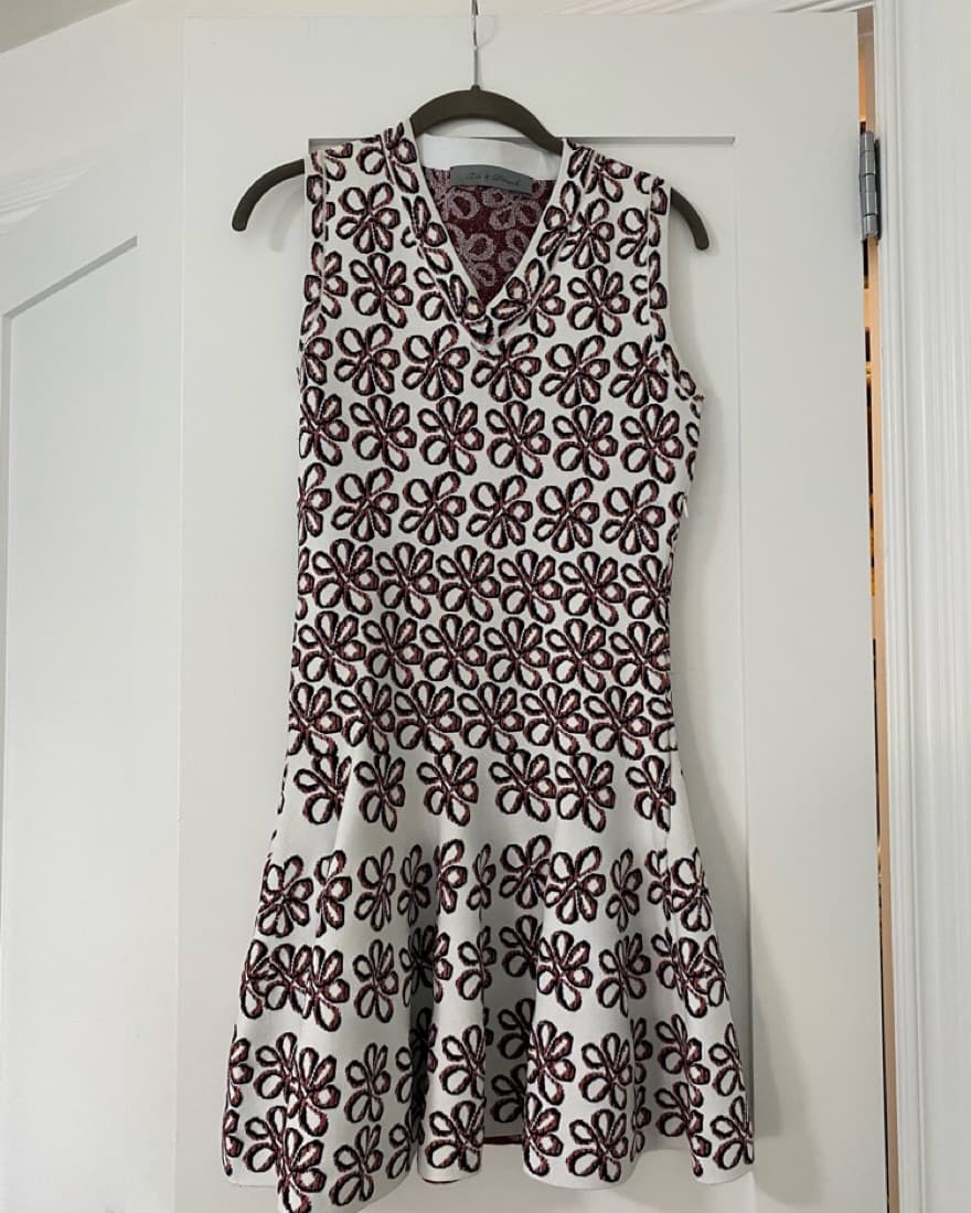 Adorable White And Red Floral Dress - Image 2