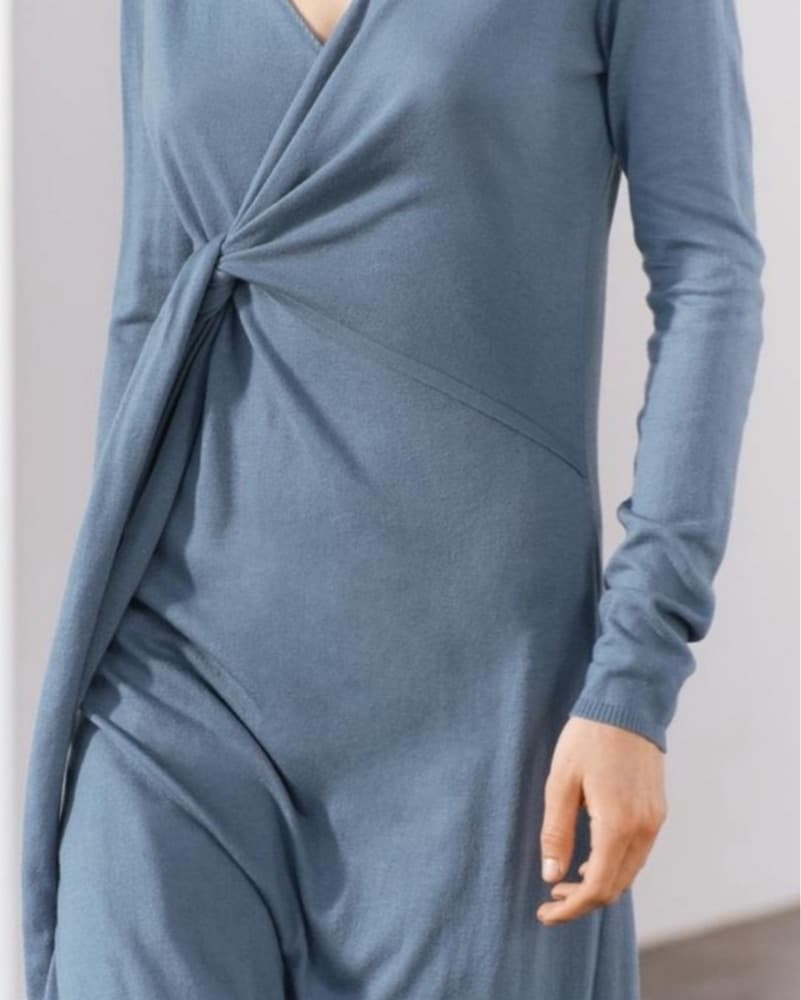 Zara Knit Wrap Midi Dress - Image 4